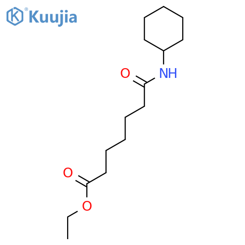 Heptanoic acid, 7-(cyclohexylamino)-7-oxo-, ethyl ester structure