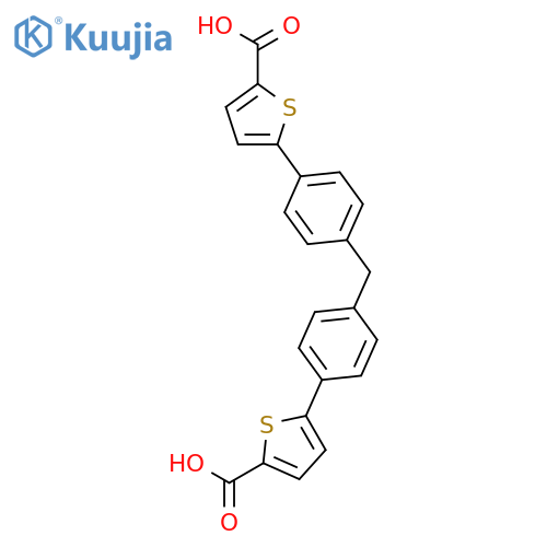 2-Thiophenecarboxylic acid, 5,5'-(methylenedi-4,1-phenylene)bis- structure