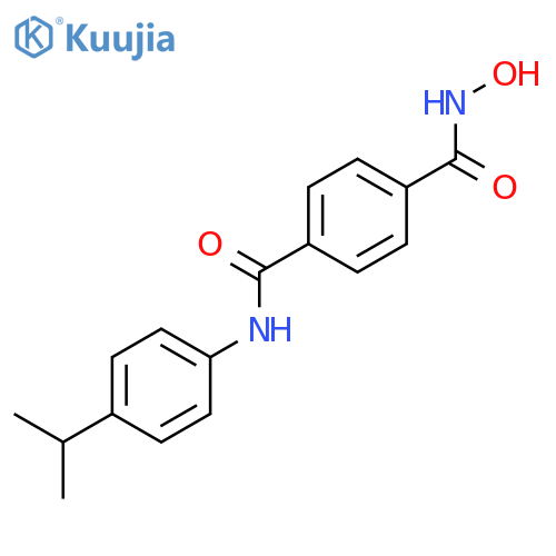1,4-BENZENEDICARBOXAMIDE, N-HYDROXY-N'-[4-(1-METHYLETHYL)PHENYL]- structure