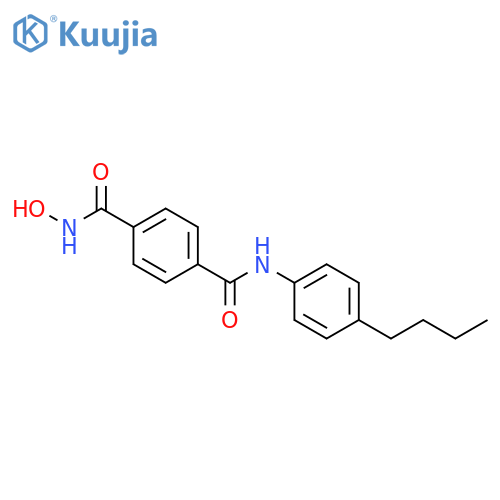 1,4-BENZENEDICARBOXAMIDE, N-(4-BUTYLPHENYL)-N'-HYDROXY- structure