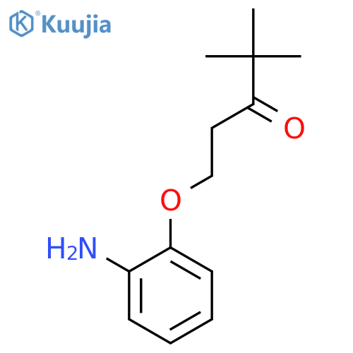 3-Pentanone, 1-(2-aminophenoxy)-4,4-dimethyl- structure