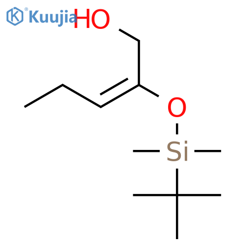 2-PENTEN-1-OL, 2-[[(1,1-DIMETHYLETHYL)DIMETHYLSILYL]OXY]-, (2E)- structure