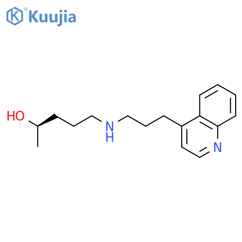 2-Pentanol, 5-[[3-(4-quinolinyl)propyl]amino]-, (2R)- structure