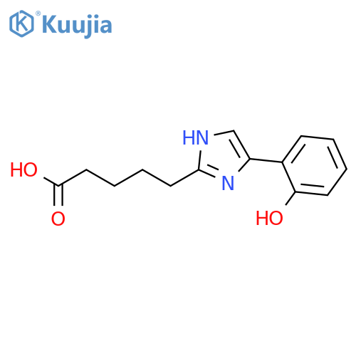 1H-Imidazole-2-pentanoic acid, 4-(2-hydroxyphenyl)- structure