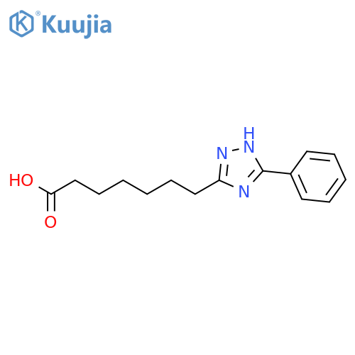 1H-1,2,4-Triazole-3-heptanoic acid, 5-phenyl- structure