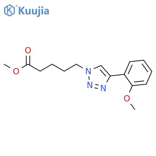 1H-1,2,3-Triazole-1-pentanoic acid, 4-(2-methoxyphenyl)-, methyl ester structure