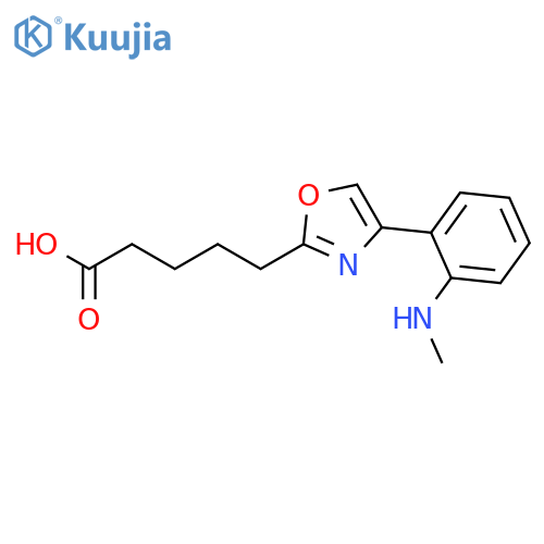 2-Oxazolepentanoic acid, 4-[2-(methylamino)phenyl]- structure