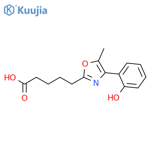 2-OXAZOLEPENTANOIC ACID, 4-(2-HYDROXYPHENYL)-5-METHYL- structure