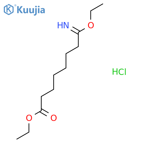 OCTANOIC ACID, 8-ETHOXY-8-IMINO-, ETHYL ESTER, HYDROCHLORIDE structure