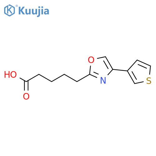 2-OXAZOLEPENTANOIC ACID, 4-(3-THIENYL)- structure
