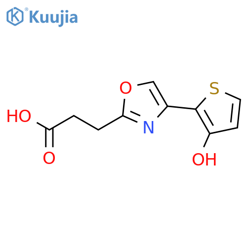 2-OXAZOLEPROPANOIC ACID, 4-(3-HYDROXY-2-THIENYL)- structure