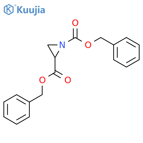 1,2-Aziridinedicarboxylic acid, bis(phenylmethyl) ester structure