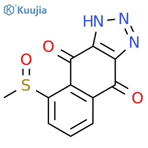 1H-Naphtho[2,3-d]triazole-4,9-dione, 5-(methylsulfinyl)- structure