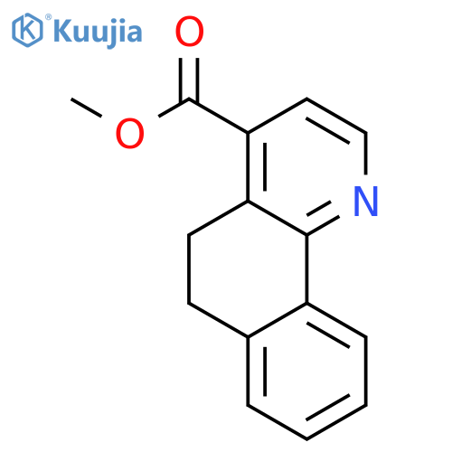 BENZO[H]QUINOLINE-4-CARBOXYLIC ACID, 5,6-DIHYDRO-, METHYL ESTER structure