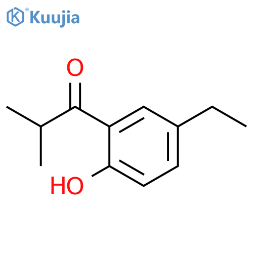 1-(5-ethyl-2-hydroxyphenyl)-2-methylpropan-1-one structure