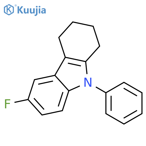 1H-CARBAZOLE, 6-FLUORO-2,3,4,9-TETRAHYDRO-9-PHENYL- structure