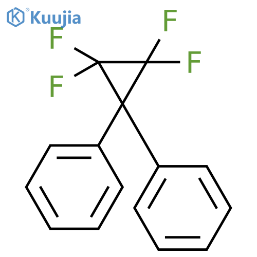 Benzene, 1,1'-(tetrafluorocyclopropylidene)bis- structure