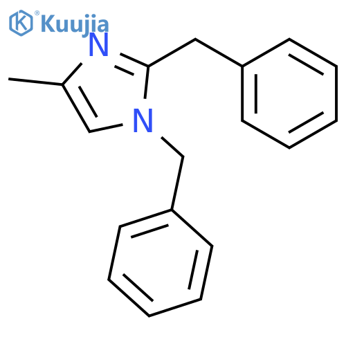 1H-Imidazole, 4-methyl-1,2-bis(phenylmethyl)- structure
