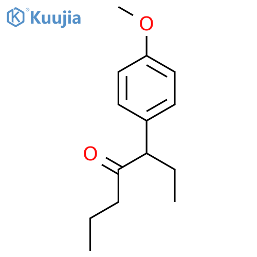 3-(4-Methoxy-phenyl)-heptan-4-on structure