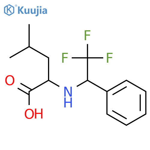 L-Leucine, N-(2,2,2-trifluoro-1-phenylethyl)- structure