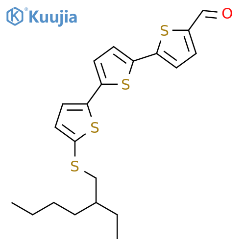 [2,2':5',2''-Terthiophene]-5-carboxaldehyde, 5''-[(2-ethylhexyl)thio]- structure