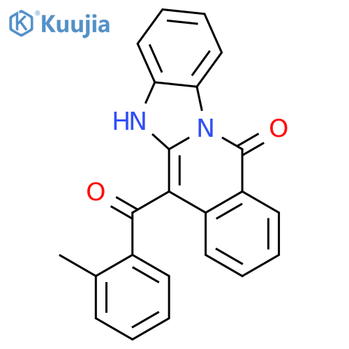 BENZIMIDAZO[1,2-B]ISOQUINOLIN-11(5H)-ONE, 6-(2-METHYLBENZOYL)- structure