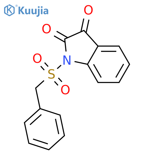 1H-Indole-2,3-dione, 1-[(phenylmethyl)sulfonyl]- structure