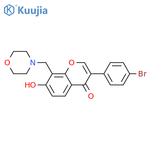 3-(4-bromophenyl)-7-hydroxy-8-(morpholin-4-yl)methyl-4H-chromen-4-one structure
