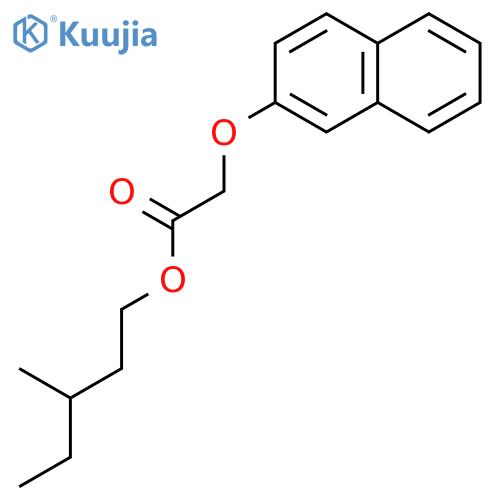 Acetic acid, (2-naphthalenyloxy)-, 3-methylpentyl ester structure