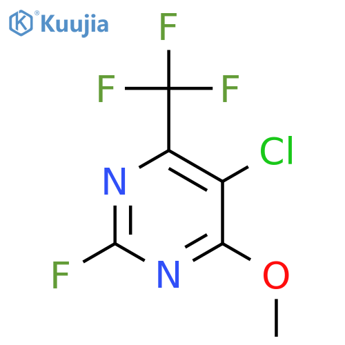 5-Chloro-2-fluoro-4-methoxy-6-(trifluoromethyl)pyrimidine structure