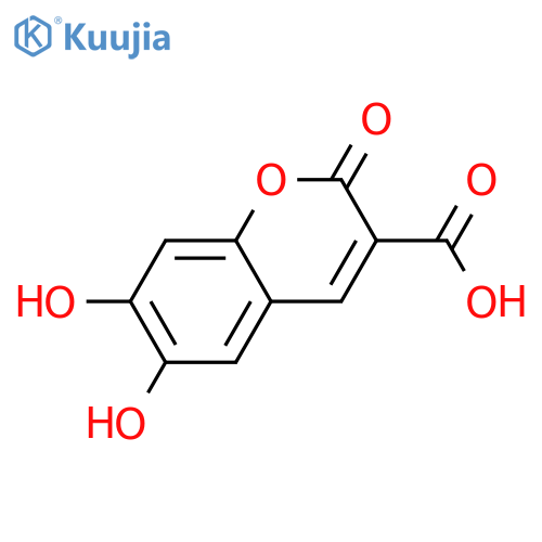 6,7-Dihydroxycoumarin-3-carboxylic Acid structure