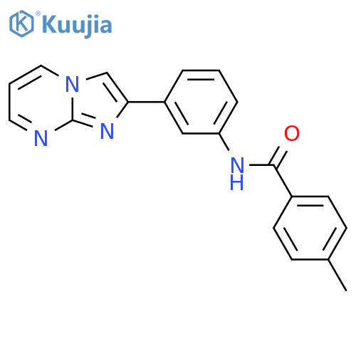 N-(3-{imidazo1,2-apyrimidin-2-yl}phenyl)-4-methylbenzamide structure