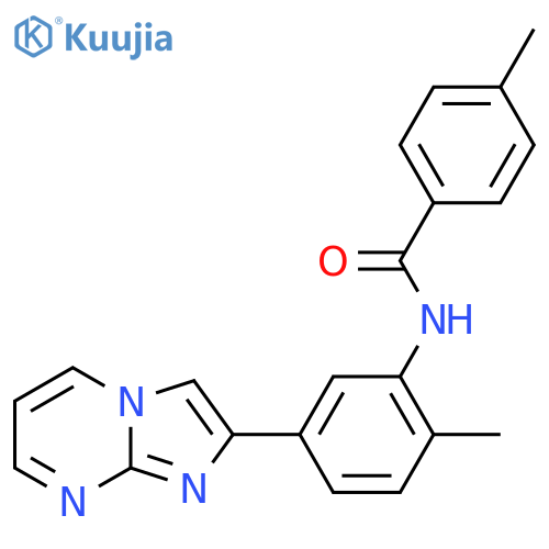N-(5-{imidazo1,2-apyrimidin-2-yl}-2-methylphenyl)-4-methylbenzamide structure