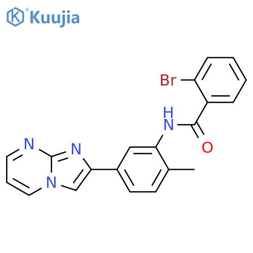 2-bromo-N-(5-{imidazo1,2-apyrimidin-2-yl}-2-methylphenyl)benzamide structure