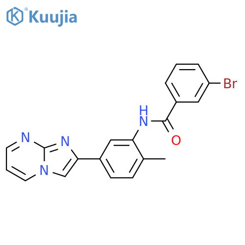 3-bromo-N-(5-{imidazo1,2-apyrimidin-2-yl}-2-methylphenyl)benzamide structure