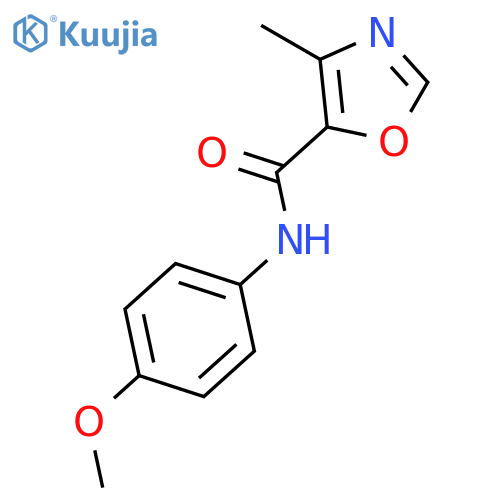 N-(4-Methoxyphenyl)-4-methyloxazole-5-carboxamide structure
