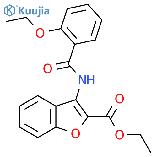 ethyl 3-(2-ethoxybenzamido)-1-benzofuran-2-carboxylate structure