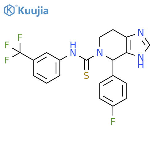4-(4-fluorophenyl)-N-[3-(trifluoromethyl)phenyl]-3H,4H,5H,6H,7H-imidazo[4,5-c]pyridine-5-carbothioamide structure