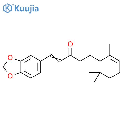 1-Penten-3-one,1-(1,3-benzodioxol-5-yl)-5-(2,6,6-trimethyl-2-cyclohexen-1-yl)- structure