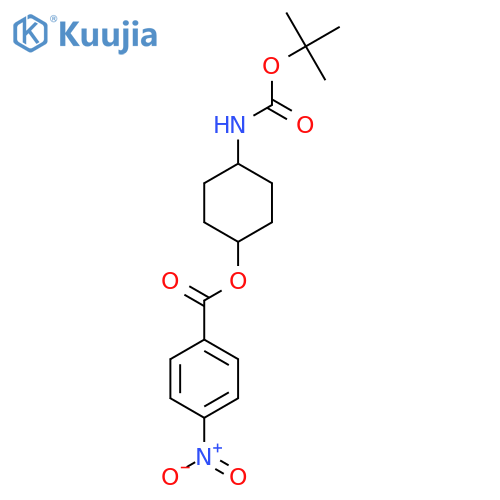 (1s,4s)-4-((Tert-Butoxycarbonyl)amino)-cyclohexyl 4-nitrobenzoate structure