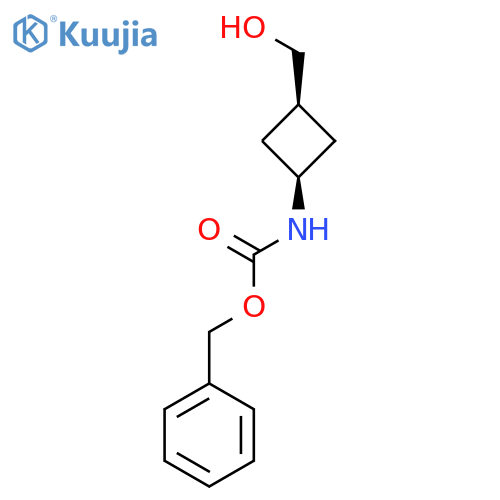 CARBAMIC ACID, [CIS-3-(HYDROXYMETHYL)CYCLOBUTYL]-, PHENYLMETHYL ESTER structure