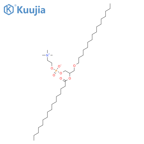 1-O-HEXADECYL-2-HEXADECANOYL-RAC-GLYCERO-3-PHOSPHOCHOLINE structure
