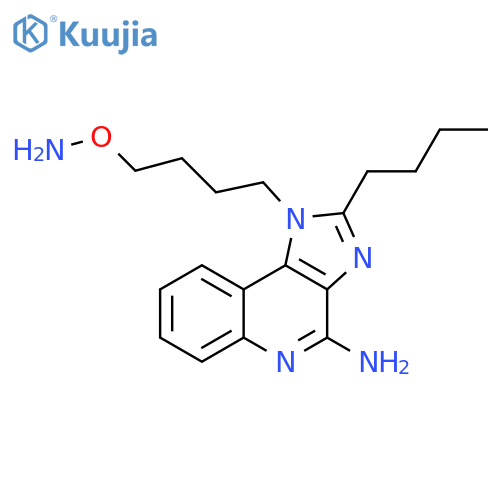1H-Imidazo[4,5-c]quinolin-4-amine, 1-[4-(aminooxy)butyl]-2-butyl- structure