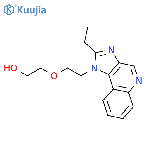 Ethanol, 2-[2-(2-ethyl-1H-imidazo[4,5-c]quinolin-1-yl)ethoxy]- structure