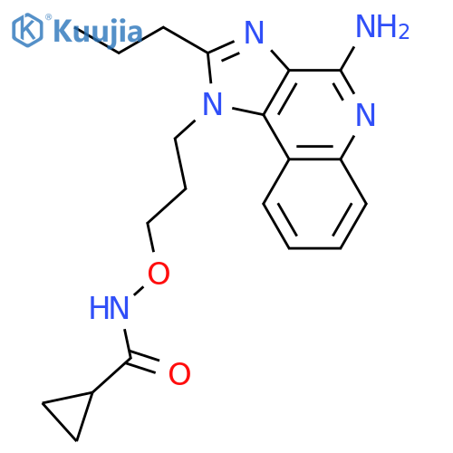 Cyclopropanecarboxamide,N-[3-(4-amino-2-propyl-1H-imidazo[4,5-c]quinolin-1-yl)propoxy]- structure