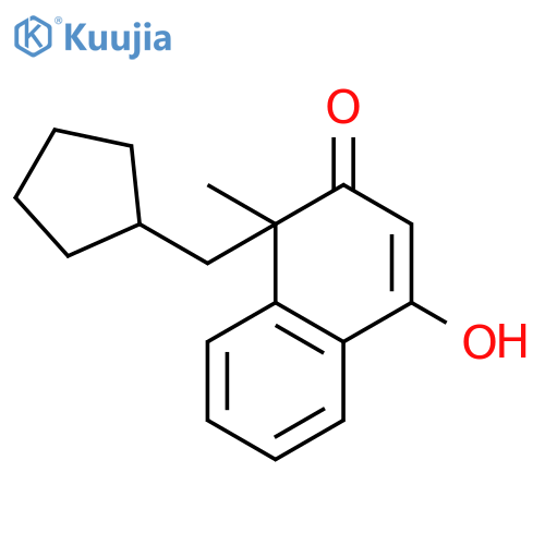 2(1H)-NAPHTHALENONE, 1-(CYCLOPENTYLMETHYL)-4-HYDROXY-1-METHYL- structure