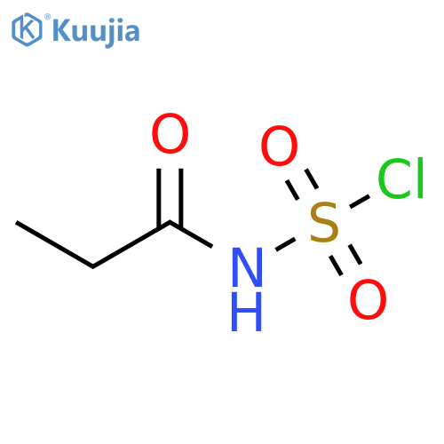 Propanamide,N-(chlorosulfonyl)- structure