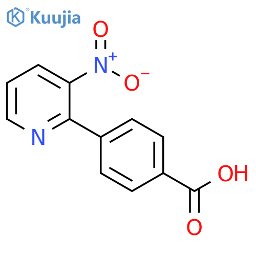 Benzoic acid,4-(3-nitro-2-pyridinyl)- structure