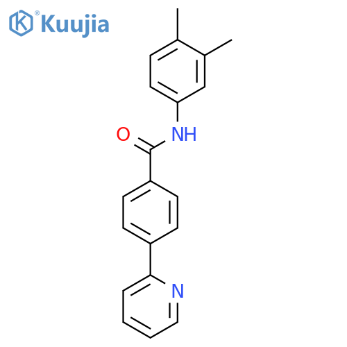 Benzamide, N-(3,4-dimethylphenyl)-4-(2-pyridinyl)- structure