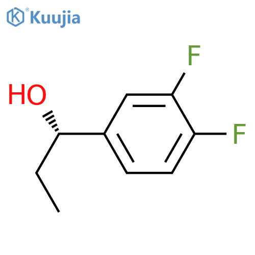 (S)-1-(3,4-difluorophenyl)-1-propanol structure